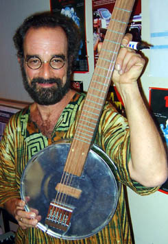 Mr Bob Brozman with the first prototype